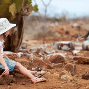 Little girl at Galapagos islands
