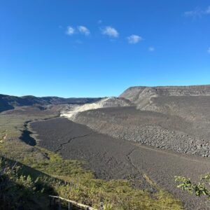 Hiking route on a Sierra Negra volcano tour