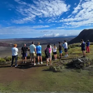 Volcanic landscape during a Trillizos volcano tour